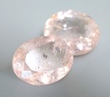 Крупная пара морганитов 11,26 карата