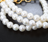 Золотое колье с калиброванным морским жемчугом 71,95 карата