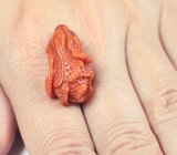 Крупный резной карнелиан 24,37 карата