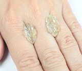 Пара резного кварца с рутилом 13,13 карата