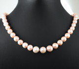 Золотое колье с крупным золотисто-кремовым морским жемчугом барокко 263,15 карата