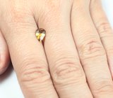 Высокая дисперсия! Чистейший золотисто-желтый сфен 1,32 карата 