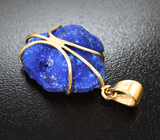 Золотой кулон с азуритом 21,57 карата