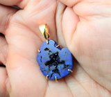 Золотой кулон с азуритом 21,57 карата