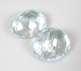 Крупная пара аквамаринов 21,61 карата