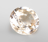 Пастельно-желтый циркон высокой чистоты 1,81 карата 