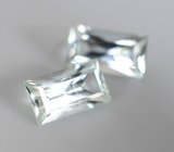 Пара забайкальских аквамаринов 1,24 карата