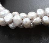 Золотой браслет с «гроздьями» серебристого жемчуга 181,5 карата