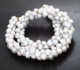 Золотое колье с «гроздьями» серебристого жемчуга 349 карата