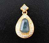 Золотой кулон с уральским александритом авторской огранки 1,03 карата и бриллиантами