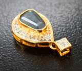 Золотой кулон с уральским александритом авторской огранки 1,03 карата и бриллиантами