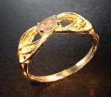 Золотое кольцо с ярким насыщенным уральским александритом 0,37 карата