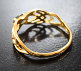 Золотое кольцо с ярким насыщенным уральским александритом 0,37 карата