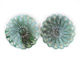 Крупная пара резных нефритов 40,21 карата