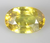 Зеленовато-желтый сфен 1,36 карата 