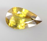 Зеленовато-желтый сфен 1,42 карата 