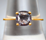 Золотое кольцо с редким гранатом со сменой цвета 1,41 карата