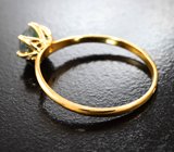 Классическое золотое кольцо с насыщенным уральским александритом 1,04 карата