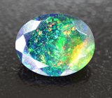 Ограненный черный опал 1,54 карата