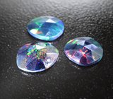 Набор из 3 ограненных черных опалов 2,51 карата