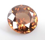 Чистейший оранжевато-желтый циркон 2,74 карата 