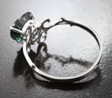 Золотое кольцо с роскошным полихромным сапфиром высокой чистоты 2,26 карата