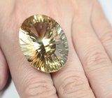 Крупный! Чистейший цитрин лазерной огранки 72,17 карата 