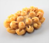 Крупный резной желтый нефрит 86,16 карата