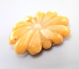 Крупный резной желтый нефрит 86,16 карата