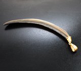 Крупный золотой кулон с ярким многоцветным абалоном 20,6 карата