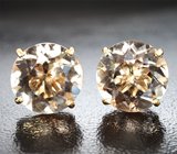 Пусеты с топазами 8,31 карата