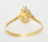 Кольцо с жемчужиной и бриллиантами Золото