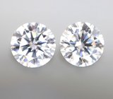 Пусеты с муассанитами 3,65 карата