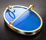 Золотая брошь/кулон с агатовой камеей на халцедоне 20,95 карата