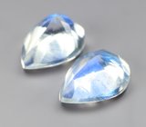 Пара ограненных лунных камней 1,21 карата