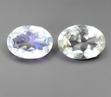 Пара ограненных лунных камней 1,27 карата 