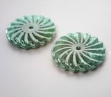 Крупная пара резных нефритов 36,49 карата 