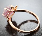 Кольцо с резным арбузным турмалином 4,27 карата