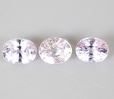 Без облагораживания! Набор из 3 сапфиров высокой чистоты 1,01 карата