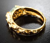 Золотое кольцо с редким параиба турмалином 1,91 карата и бриллиантами