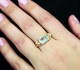 Золотое кольцо с редким параиба турмалином 1,91 карата и бриллиантами