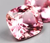 Open color grade! Пара розовато-пурпурных турмалинов высокой чистоты 7,08 карата