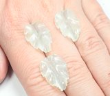 Крупный набор резного нефрита 17,68 карата 