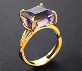 Золотое кольцо с чистейшим аметрином 7,65 карата