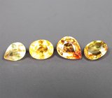 Набор из 4 сапфиров 1,01 карата