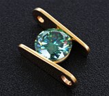 Золотой кулон с чистейшим муассанитом 1,17 карата