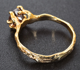 Золотое кольцо с чистейшим цирконом 2,42 карата