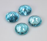 Набор из 4 «неоновых» апатитов 3,4 карата