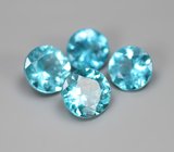 Набор из 4 «неоновых» апатитов 3,69 карата