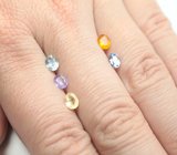 Набор из 5 разноцветных сапфиров 2 карата